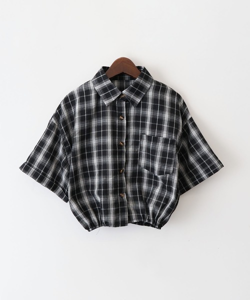 SpRay（スプレイ）の「チェックシャツクロップドアンサンブル（シャツ/ブラウス・レディース・ホワイト/ブラウン/ブラック・FREE）」の20枚目の写真