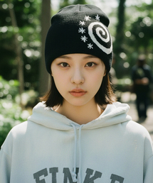 PIEDPIPER（パイド・パイパー）の「スピラルロゴビーニー ブラック（ニットキャップ/ビーニー）」