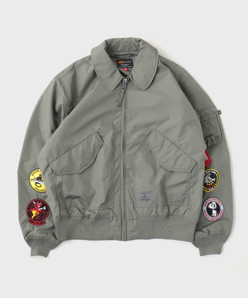 Alpha Industries(アルファインダストリーズ)の「ALPHA INDUSTRIES / アルファ インダストリーズ CWU 36/P RELAXED PATCHED(ミリタリージャケット・メンズ・グレー/ブラック・X-LARGE/LARGE/MEDIUM/SMALL)」の2枚目の写真