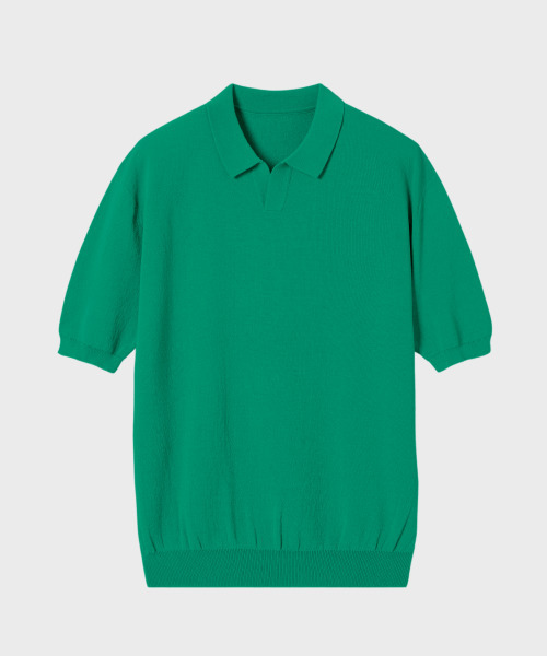 Coulthatch Harf Sleeve Rib Knit — футболка GREEN