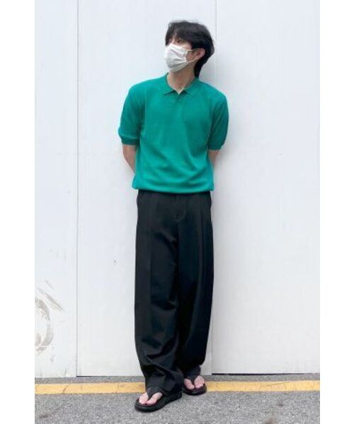 NONBLANK(ノンブランク)の「クールタッチハーフスリーブカラーニット_GREEN(ポロシャツ・メンズ・その他・LARGE/X-LARGE/MEDIUM)」の8枚目の写真