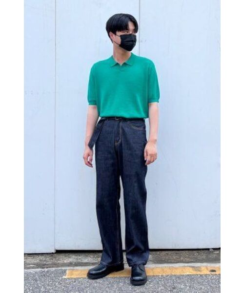 NONBLANK(ノンブランク)の「クールタッチハーフスリーブカラーニット_GREEN(ポロシャツ・メンズ・その他・LARGE/X-LARGE/MEDIUM)」の9枚目の写真