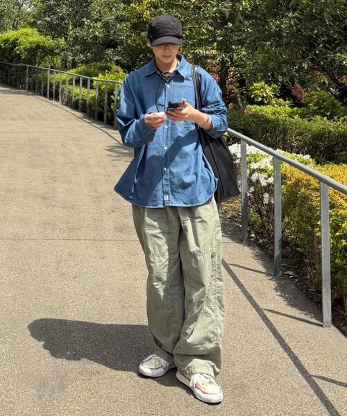 CARGOBROS(カーゴブロス)の「フィグ切り替えワイドバルーンパンツ(グレー)(その他パンツ・メンズ・その他・FREE)」の8枚目の写真