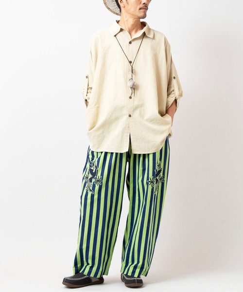 チャイハネ(チャイハネ)の「【チャイハネ】オトミラMEN'Sパンツ(その他パンツ・メンズ・イエロー/ネイビー/ピンク・FREE)」の9枚目の写真