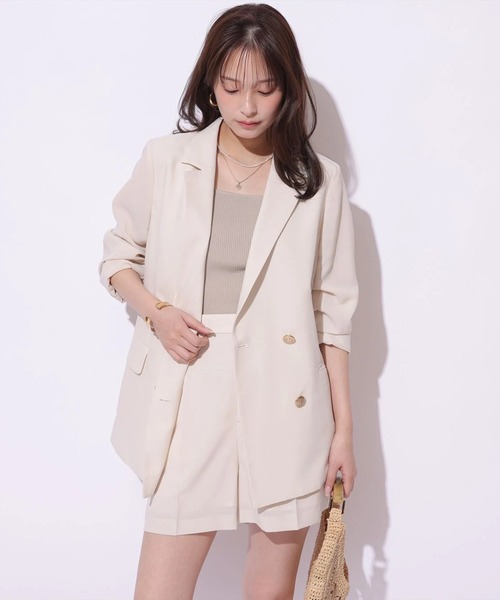 Mystrada(マイストラーダ)の「リネン調ベーシックショートパンツ(その他パンツ・レディース・ベージュ系その他/ネイビー・38/36/34)」の15枚目の写真