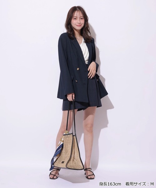 Mystrada(マイストラーダ)の「リネン調ベーシックショートパンツ(その他パンツ・レディース・ベージュ系その他/ネイビー・38/36/34)」の17枚目の写真