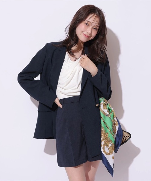 Mystrada(マイストラーダ)の「リネン調ベーシックショートパンツ(その他パンツ・レディース・ベージュ系その他/ネイビー・38/36/34)」の19枚目の写真