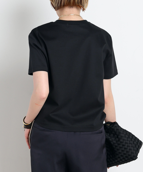 AP STUDIO(エーピーストゥディオ)の「コンパクトTシャツ(Tシャツ/カットソー・レディース・ブラック/ネイビー/ホワイト/ブラウン・FREE)」の12枚目の写真