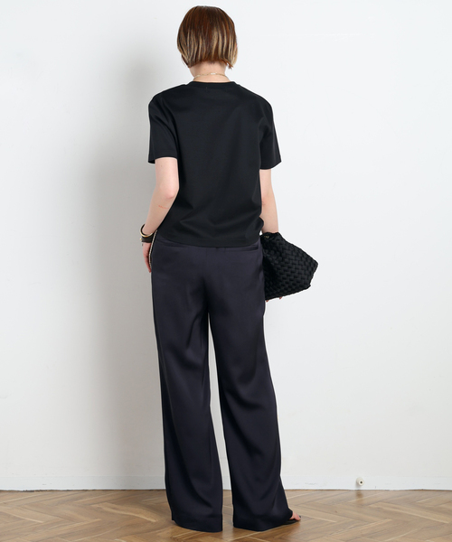 AP STUDIO(エーピーストゥディオ)の「コンパクトTシャツ(Tシャツ/カットソー・レディース・ブラック/ネイビー/ホワイト/ブラウン・FREE)」の15枚目の写真
