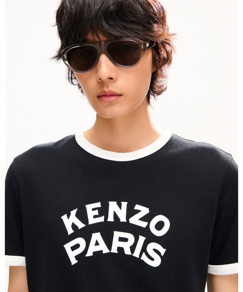 KENZO Paris Emblem' スリム Tシャツ イン コットン（Tシャツ