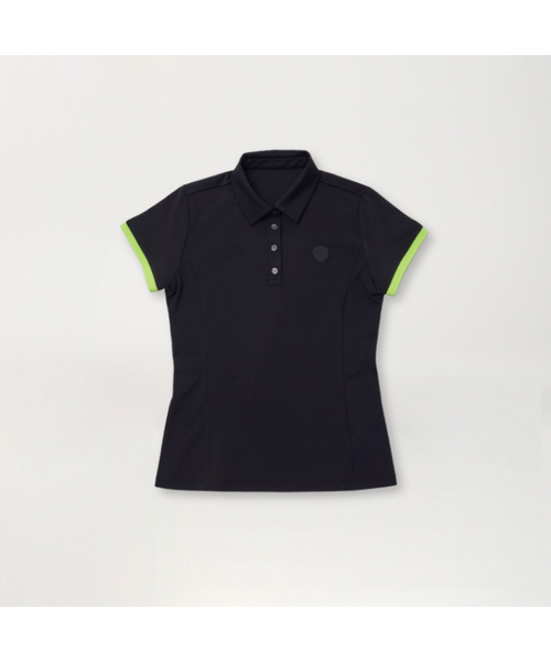 SLOUPLAY(スロープレイ)の「袖配色カラー半袖Tシャツ(ネオンブラック)(Tシャツ/カットソー・レディース・その他・SMALL)」の1枚目の写真