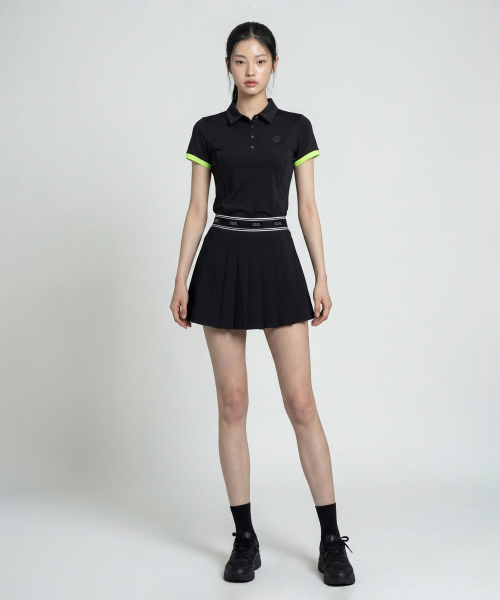 SLOUPLAY(スロープレイ)の「袖配色カラー半袖Tシャツ(ネオンブラック)(Tシャツ/カットソー・レディース・その他・SMALL)」の4枚目の写真