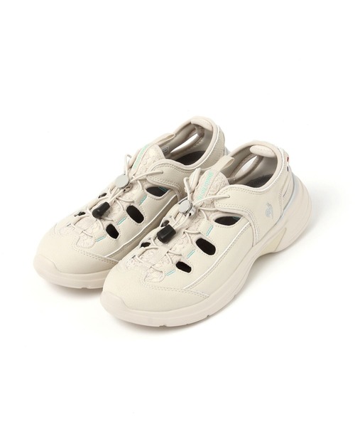 le coq sportif(ルコックスポルティフ)の「le coq sportif/ロレーヌ SS/759481(スリッポン・レディース・ベージュ/ブラック/グレー・LARGE/MEDIUM)」の1枚目の写真