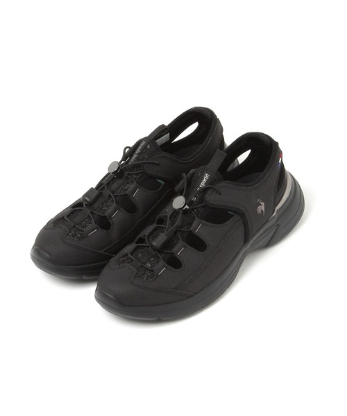 le coq sportif(ルコックスポルティフ)の「le coq sportif/ロレーヌ SS/759481(スリッポン・レディース・ベージュ/ブラック/グレー・LARGE/MEDIUM)」の2枚目の写真
