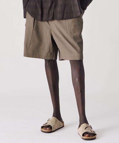 ORCIVAL(オーシバル)の「ORCIVAL | 〈別注〉 ボディシェルオックスフォード タックショーツ MEN(その他パンツ・メンズ・アイボリー/ブラック/モカ・3/4)」の16枚目の写真