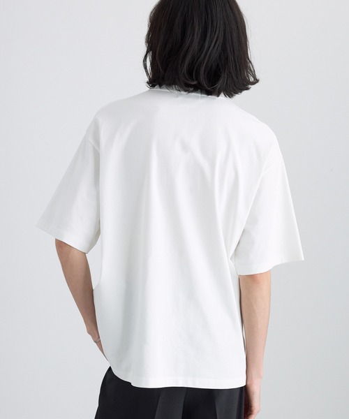 MONO-MART(モノマート)の「<接触冷感/UVカット>USAコットン コンフォート ヘビーオンス Vネック 半袖Tシャツ(Tシャツ/カットソー・メンズ・ブラック/ホワイト/チャコールグレー/ネイビー/オリーブ/ライトグレー・XL/S/L/M)」の14枚目の写真