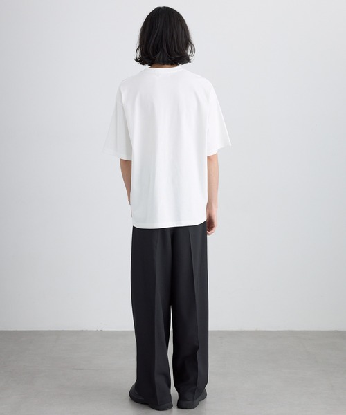 MONO-MART(モノマート)の「<接触冷感/UVカット>USAコットン コンフォート ヘビーオンス Vネック 半袖Tシャツ(Tシャツ/カットソー・メンズ・ブラック/ホワイト/チャコールグレー/ネイビー/オリーブ/ライトグレー・XL/S/L/M)」の22枚目の写真
