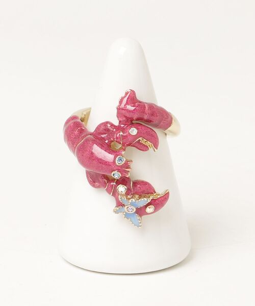ANNA SUI(アナスイ)の「ロブスターモチーフ リング(リング・レディース・ピンク・LL/L)」の3枚目の写真
