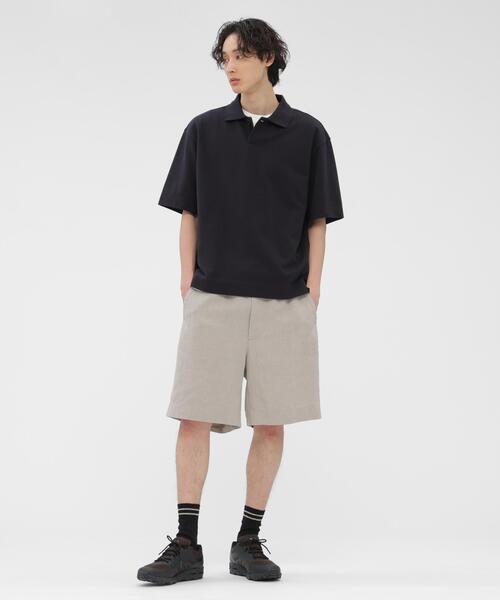 MARGARET HOWELL(マーガレットハウエル)の「COTTON PIQUE JERSEY TOP(Tシャツ/カットソー・メンズ・グレー/ネイビー系1・LARGE/MEDIUM/X-LARGE)」の6枚目の写真