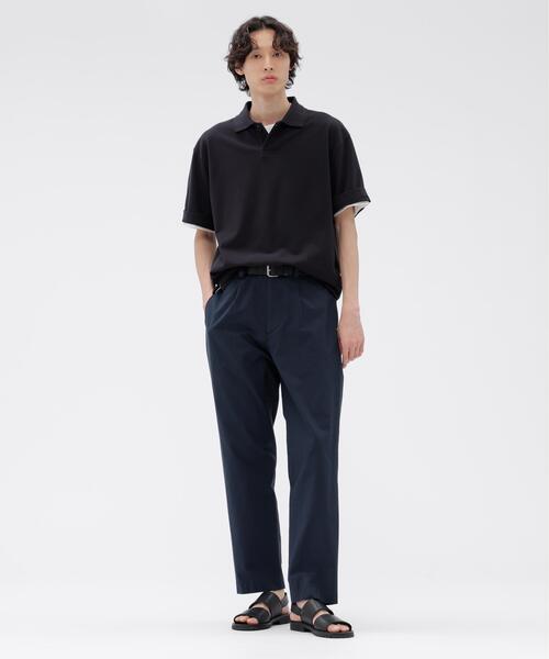 MARGARET HOWELL(マーガレットハウエル)の「COTTON PIQUE JERSEY TOP(Tシャツ/カットソー・メンズ・グレー/ネイビー系1・LARGE/MEDIUM/X-LARGE)」の7枚目の写真
