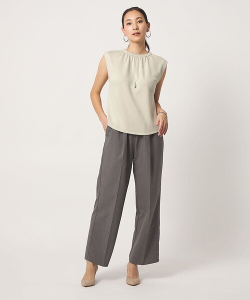 A DAY IN THE LIFE UNITED ARROWS(アデイインザライフユナイテッドアローズ)の「ライトダンボール ノースリーブTシャツ <A DAY IN THE LIFE>(Tシャツ/カットソー・レディース・ダークグレー/ライトグレー/オフホワイト・FREE)」の18枚目の写真