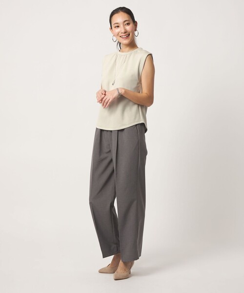 A DAY IN THE LIFE UNITED ARROWS(アデイインザライフユナイテッドアローズ)の「ライトダンボール ノースリーブTシャツ <A DAY IN THE LIFE>(Tシャツ/カットソー・レディース・ダークグレー/ライトグレー/オフホワイト・FREE)」の19枚目の写真