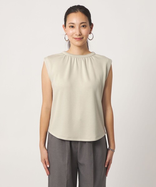 A DAY IN THE LIFE UNITED ARROWS(アデイインザライフユナイテッドアローズ)の「ライトダンボール ノースリーブTシャツ <A DAY IN THE LIFE>(Tシャツ/カットソー・レディース・ダークグレー/ライトグレー/オフホワイト・FREE)」の20枚目の写真
