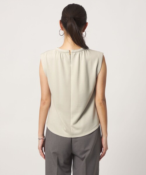 A DAY IN THE LIFE UNITED ARROWS(アデイインザライフユナイテッドアローズ)の「ライトダンボール ノースリーブTシャツ <A DAY IN THE LIFE>(Tシャツ/カットソー・レディース・ダークグレー/ライトグレー/オフホワイト・FREE)」の5枚目の写真