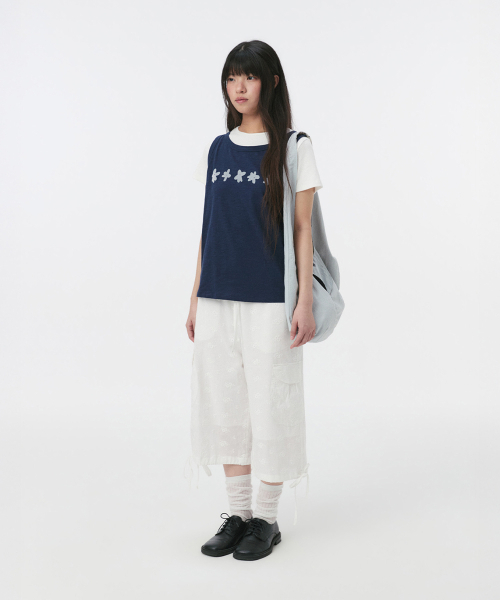 OHESHIO(オヘシオ)の「EYELET PUNCHING CARGO PANTS, WHITE(その他パンツ・レディース・その他・FREE)」の4枚目の写真