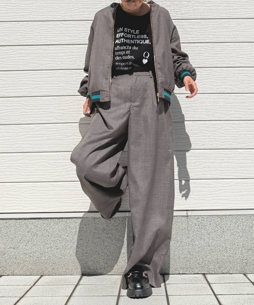 Q(キュー)の「ジョーゼットロゴロンT(Tシャツ/カットソー・レディース・ホワイト/ブラック・MEDIUM)」の12枚目の写真
