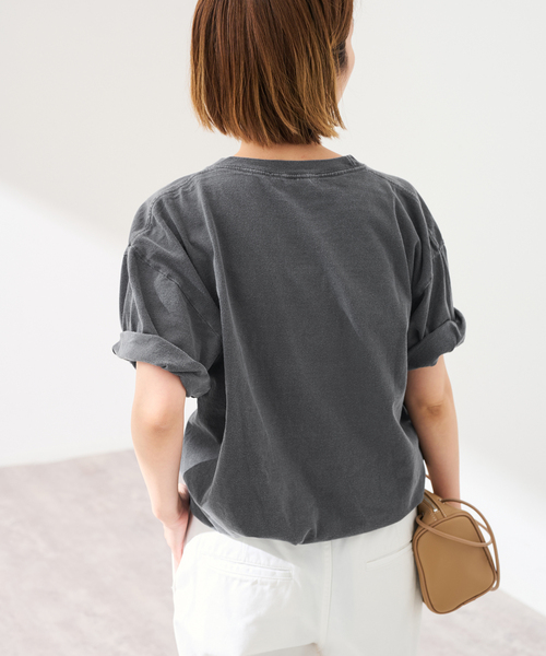 FRAMeWORK(フレームワーク)の「JOHNBULL/ジョンブル NIRVANA SMILEY Tシャツ(Tシャツ/カットソー・レディース・ベージュ/ブラック・FREE)」の21枚目の写真