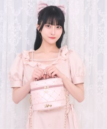 ビジューキルティングバニティバッグ