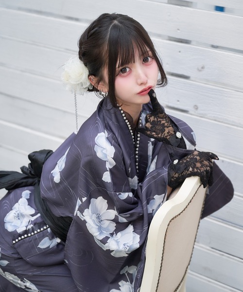 浴衣用花飾りクリップ（バレッタ/ヘアクリップ）｜Pal elfy（パル