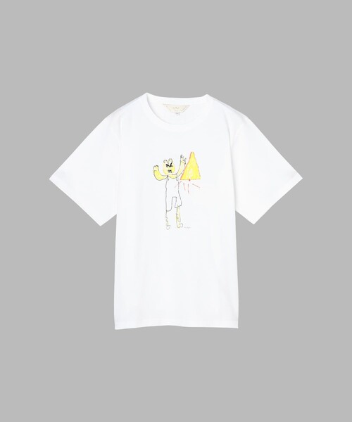 To b. by agnes b.（トゥービーバイアニエスベー）の「Tiger T オーガニックコットン 半袖 アーティストTシャツ（Tシャツ/カットソー・レディース・ホワイト・FREE）」の8枚目の写真