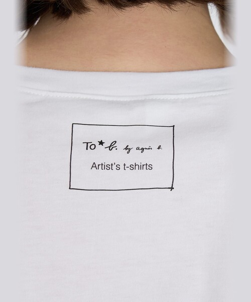 To b. by agnes b.（トゥービーバイアニエスベー）の「Tiger T オーガニックコットン 半袖 アーティストTシャツ（Tシャツ/カットソー・レディース・ホワイト・FREE）」の6枚目の写真