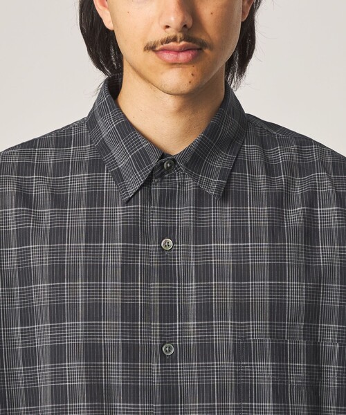 Steven Alan(スティーブンアラン)の「<Steven Alan> スラブ チェック レギュラーカラー シャツ LOOSE(シャツ/ブラウス・メンズ・ダークグレー/オリーブ・L/M/S/XL)」の18枚目の写真