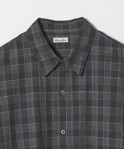Steven Alan(スティーブンアラン)の「<Steven Alan> スラブ チェック レギュラーカラー シャツ LOOSE(シャツ/ブラウス・メンズ・ダークグレー/オリーブ・L/M/S/XL)」の12枚目の写真