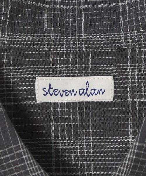 Steven Alan(スティーブンアラン)の「<Steven Alan> スラブ チェック レギュラーカラー シャツ LOOSE(シャツ/ブラウス・メンズ・ダークグレー/オリーブ・L/M/S/XL)」の7枚目の写真