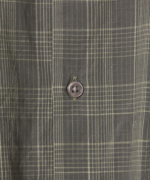 Steven Alan(スティーブンアラン)の「<Steven Alan> スラブ チェック レギュラーカラー シャツ LOOSE(シャツ/ブラウス・メンズ・ダークグレー/オリーブ・L/M/S/XL)」の5枚目の写真