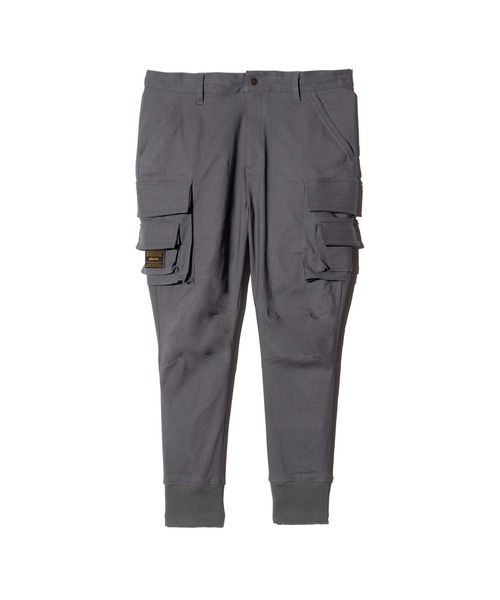 glamb（グラム）の「Sarrouel Rib Cargo Pants / サルエルリブカーゴパンツ（カーゴパンツ・メンズ・グレー/ブラック・S/M/L）」の4枚目の写真