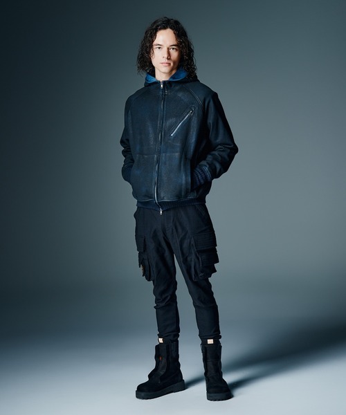 glamb（グラム）の「Sarrouel Rib Cargo Pants / サルエルリブカーゴパンツ（カーゴパンツ・メンズ・グレー/ブラック・S/M/L）」の15枚目の写真