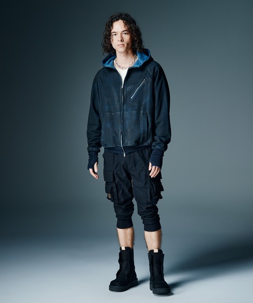 glamb（グラム）の「Sarrouel Rib Cargo Pants / サルエルリブカーゴパンツ（カーゴパンツ・メンズ・グレー/ブラック・S/M/L）」の16枚目の写真