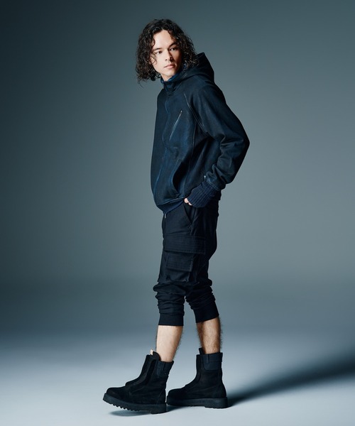 glamb（グラム）の「Sarrouel Rib Cargo Pants / サルエルリブカーゴパンツ（カーゴパンツ・メンズ・グレー/ブラック・S/M/L）」の17枚目の写真
