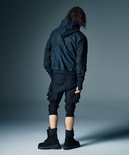 glamb（グラム）の「Sarrouel Rib Cargo Pants / サルエルリブカーゴパンツ（カーゴパンツ・メンズ・グレー/ブラック・S/M/L）」の18枚目の写真
