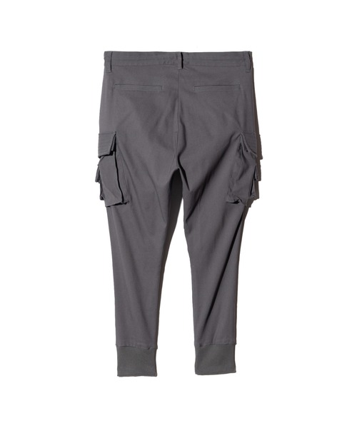 glamb（グラム）の「Sarrouel Rib Cargo Pants / サルエルリブカーゴパンツ（カーゴパンツ・メンズ・グレー/ブラック・S/M/L）」の5枚目の写真