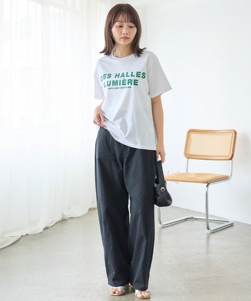 LAVEANGE（ラビアンジェ）の「カーブチノワイドパンツ｜ラクなのに美脚見え/大人カジュアル/チノパン/後ろゴム/きれいめ（チノパンツ・レディース・ベージュ/ブラウン/ブラック・4L/M/LL/5L/3L）」の15枚目の写真