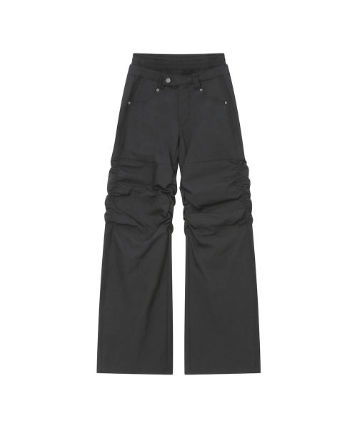 Miseki SEOUL(ミセキソウル)の「Ribbed layered shirring pants CHARCOAL(その他パンツ・レディース・その他・1/2)」の4枚目の写真