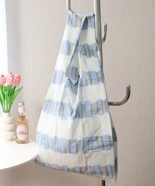 392 plusm(サンキューニプリュスエム)の「392plusm 392PLUSM ECO BAG_BIG サンキューニ プリュスエム エコバッグ ビッグ(エコバッグ/サブバッグ・メンズ・カーキ系2/ブルー系3/イエロー系3/ピンク系3/ブラウン系2/レッド系2/ブラック系2/イエロー系2・ONE)」の5枚目の写真