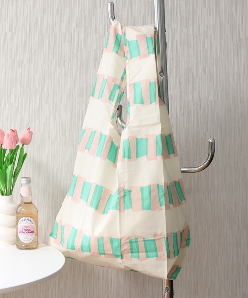 392 plusm(サンキューニプリュスエム)の「392plusm 392PLUSM ECO BAG_BIG サンキューニ プリュスエム エコバッグ ビッグ(エコバッグ/サブバッグ・メンズ・カーキ系2/ブルー系3/イエロー系3/ピンク系3/ブラウン系2/レッド系2/ブラック系2/イエロー系2・ONE)」の1枚目の写真