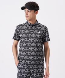 【new balance golf】リップルロゴ柄 半袖 カラーシャツ (MENS)